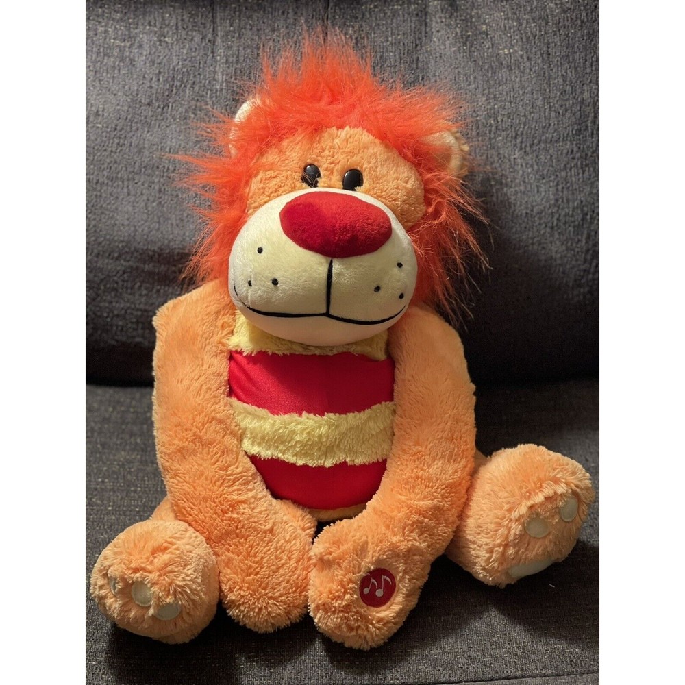 MUSHABELLY RYDER ROARING LION 20" PLUSH STUFFED ANIMAL 2006 ORANGE YELLOW TOY